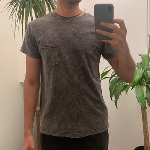 Grey Tee shirt, Distressed, SIZE SMALL